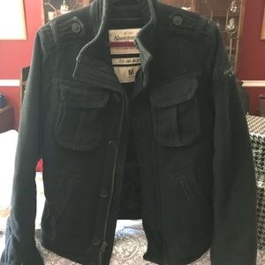 Abercrombie and Fitch black elk coat